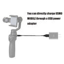 Rcgeek 3.5mm Jack to USB 2.0 Charging Cable for DJI OSMO Mobile, Length: 95cm