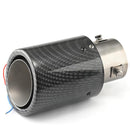 Car Modification Carbon Fiber Luminous Tail Throat LED Lights Modified Car Exhaust Pipe Spitfire Tail Throat, Style:Side(Blue)