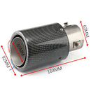 Car Modification Carbon Fiber Luminous Tail Throat LED Lights Modified Car Exhaust Pipe Spitfire Tail Throat, Style:Curling(Red)