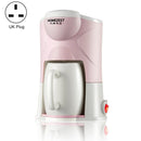 Homezest Household Small Coffee Machine Fully Automatic Portable Mini Single Cup Coffee Maker, Style:UK Plug(Pink)