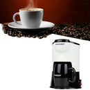 Homezest Household Small Coffee Machine Fully Automatic Portable Mini Single Cup Coffee Maker, Style:EU Plug(Black White)