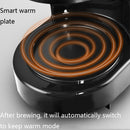 Homezest Household Small Coffee Maker Automatic Mini Drip Coffee Machine, Style:UK Plug(Black)