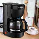 Homezest Household Small Coffee Maker Automatic Mini Drip Coffee Machine, Style:UK Plug(Black)