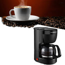 Homezest Household Small Coffee Maker Automatic Mini Drip Coffee Machine, Style:EU Plug(Black)