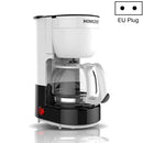 Homezest Household Small Coffee Maker Automatic Mini Drip Coffee Machine, Style:EU Plug(Black White)