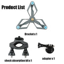 RCSTQ Bicycle Holder Bracket Shock Mount Absorber Set with Adapter & Long Screw for DJI OSMO Action