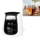 Homezest Household Mini Single Cup Coffee Pot Portable Ceramic Cup Automatic Coffee Machine, Style:UK Plug(White)