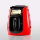 Homezest Household Mini Single Cup Coffee Pot Portable Ceramic Cup Automatic Coffee Machine, Style:UK Plug(Red)