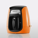 Homezest Household Mini Single Cup Coffee Pot Portable Ceramic Cup Automatic Coffee Machine, Style:EU Plug(Orange)