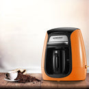 Homezest Household Mini Single Cup Coffee Pot Portable Ceramic Cup Automatic Coffee Machine, Style:EU Plug(Orange)