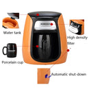 Homezest Household Mini Single Cup Coffee Pot Portable Ceramic Cup Automatic Coffee Machine, Style:EU Plug(Red)