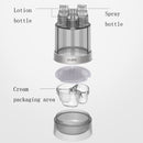6 in 1 Portable Sub-bottling Transparent Cosmetic Spray Bottle(Lychee Pink)
