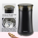 HOMEZEST Coffee Grinder Touch Grain Grinder Portable Coffee Grinder, Style:EU Plug(Black)