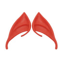 10 Pairs Halloween Elf Latex Ears Cosplay Props, Size:10cm(Red)