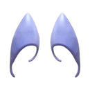 10 Pairs Halloween Elf Latex Ears Cosplay Props, Size:12cm (Purple)