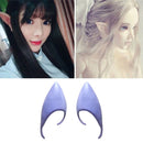 10 Pairs Halloween Elf Latex Ears Cosplay Props, Size:12cm (Purple)