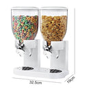 Multifunctional Double Head Cereal Dispenser Cereal Machine(White)