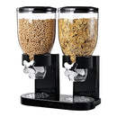 Multifunctional Double Head Cereal Dispenser Cereal Machine(Black)