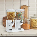 Multifunctional Double Head Cereal Dispenser Cereal Machine(Black)