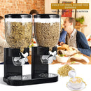 Multifunctional Double Head Cereal Dispenser Cereal Machine(Black)