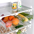 Refrigerator Storage Box Drawer Type Square Household Multifunctional Food Preservation Box, Specification: 1 Fresh Box