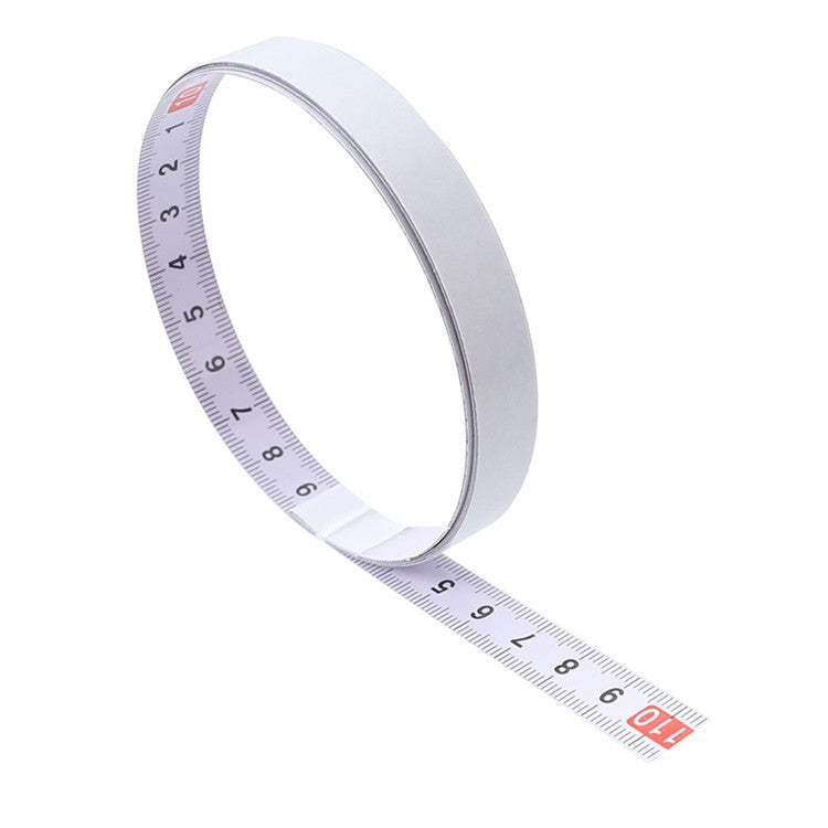 4m Sticky Scale Steel Ruler with Glue Scale Tape Measure Self-adhesive Ruler, Specification:Positive