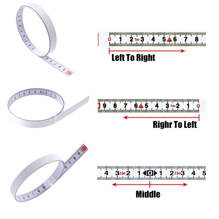 4m Sticky Scale Steel Ruler with Glue Scale Tape Measure Self-adhesive Ruler, Specification:Positive