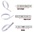 2m Sticky Scale Steel Ruler with Glue Scale Tape Measure Self-adhesive Ruler, Specification:Middle Point