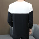 Long Sleeve Crew Neck Printed SweaterShirt Bottoming Shirt, Size: L(Gray)