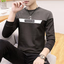 Long Sleeve Round Neck Sweatershirt Bottoming Shirt, Size: M(Red)