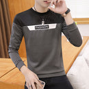 Long Sleeve Round Neck Sweatershirt Bottoming Shirt, Size: M(Red)