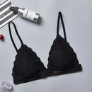 Triangle Cup Sexy Lace Girl without Rim Underwear Thin Section, Size:One Size(Black)