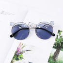 Fashion Kids Mouse Shape Sunglasses Children Tint Lens Ultraviolet-proof Polarized Sunglasses(Blue)