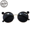 Fashion Kids Mouse Shape Sunglasses Children Tint Lens Ultraviolet-proof Polarized Sunglasses(Yellow)