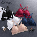 Camisole Female Wrapped Chest Tube Top Underwear Sexy Lace Gathered Base Bra with Chest Pad, Size:One Size(Red)