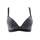 Women Gather Up Traceless Bra Sports Anti-Shake Size : 34/75AB(Black)