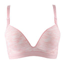 Women Gather Up Traceless Bra Sports Anti-Shake Size : 34/75AB(Pink)