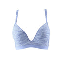 Women Gather Up Traceless Bra Sports Anti-Shake Size: A/B(Blue)