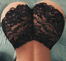 3 PCS Women Sexy Lace Briefs Panties Super Thin Hollow Underwear, Size:S (Black)