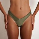Sexy Women Cotton G String Thongs Low Waist Sexy Panties Ladies Seamless Underwear, Size:XL(White)