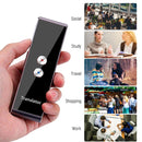 T8 Pocket Language Translator Voice 30 Languages Two Way Real Time Intercom Portable Translator For Personal Learning Travelling Black