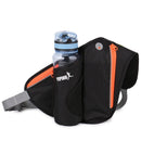 Multifunctional Outdoor Sports Water Bottle Running Waist for Men Women As Fanny Pack Bum Bag(Black)