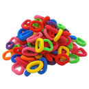 100 PCS Colorful Child Cute Rubber Hair Band(Mixed color)