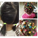 100 PCS Colorful Child Cute Rubber Hair Band(Mixed color)