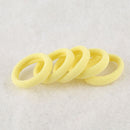 100 PCS Girls Kids Rubber Bands Ponytail Holder Elastic Hair Bands(Yellow)