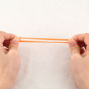 100 PCS Girls Kids Rubber Bands Ponytail Holder Elastic Hair Bands(Deep Orange)