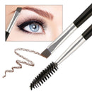 3 PCS Professional Dual Sided Duo Brow Brush Eyebrow Enhancer Angled Eyebrow Brush + Comb Beauty Makeup Tool(7