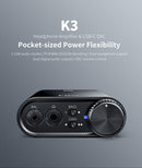 FiiO K3 Portable Headphone Amplifier DSD USB DAC for PC, Support COAXIAL / OPTICAL / 2.5 BALANCE(Black)