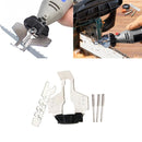 Outdoor Garden Sharpening Attachment Sawtooth Grinding Tool Electric Grinder(Black plastic + silver)