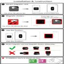 Wall-mounted iPad Magnetic Adsorption Universal Sticker Mobile Phone Wall Bracket(Green B)